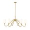 Z-Lite Gianna Chandelier, 6-Light, 46.25 In.W x 20.75 In.H, Modern Gold/White 7509-6-46MGLD - alternate 1
